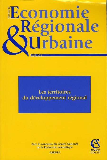 économie régionale urbaine (édition 3/2006)