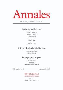 Annales. histoire, sciences sociales - vol. 63 (2/2008)