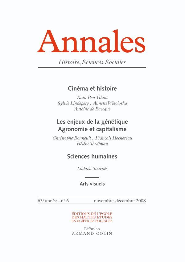 Annales. histoire, sciences sociales - vol. 63 (6/2008)