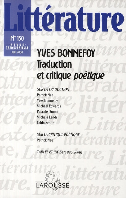 Littérature Tome 150