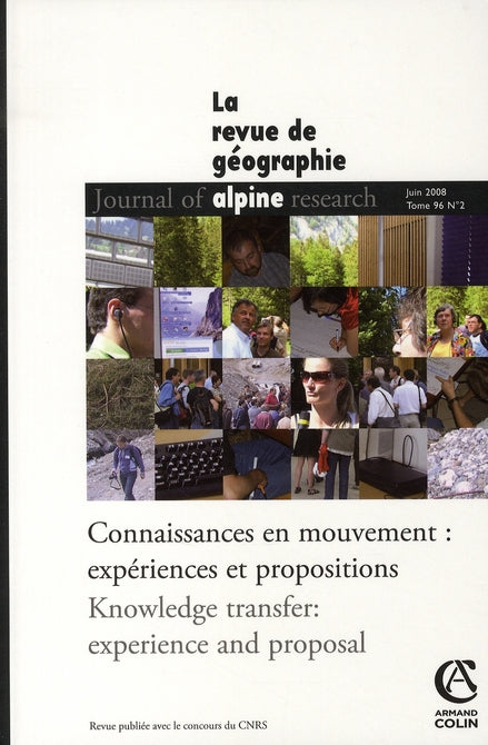 Revue de géographie alpine Tome 96