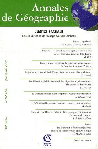 Revue Annales de géographie n.665 : t.666