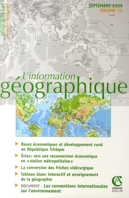 L'information géographique n.73 : les conventions internationales sur l'environnement