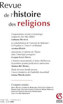 Revue de l'histoire des religions n.226/2