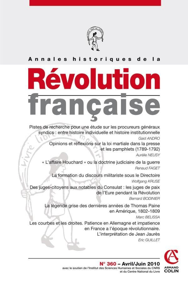 Annales historiques de la révolution française n.360 : avril/juin 2010