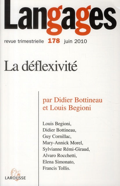 Revue langages n.178 : la déflexivité