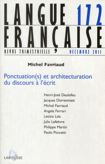 Langue française n.172 : unités syntaxiques et unités prosodiques