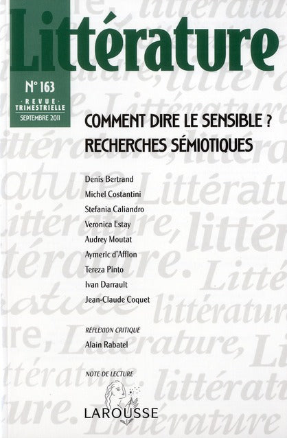 Littérature n.163