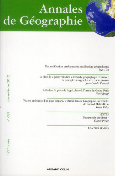 Revue Annales de géographie n.683