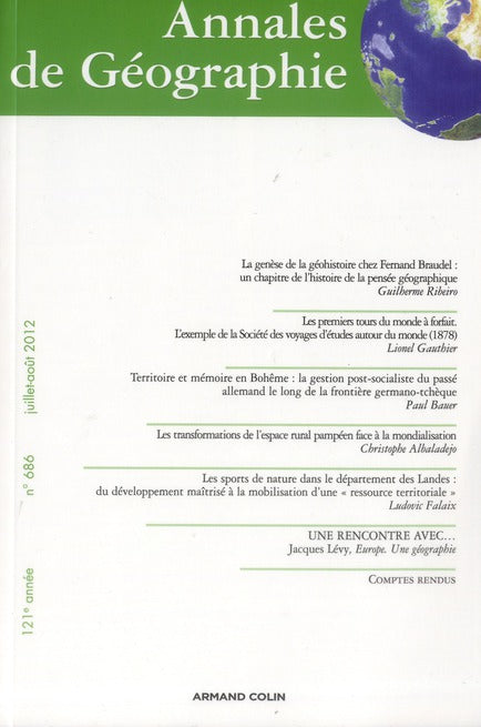 Revue Annales de géographie n.686