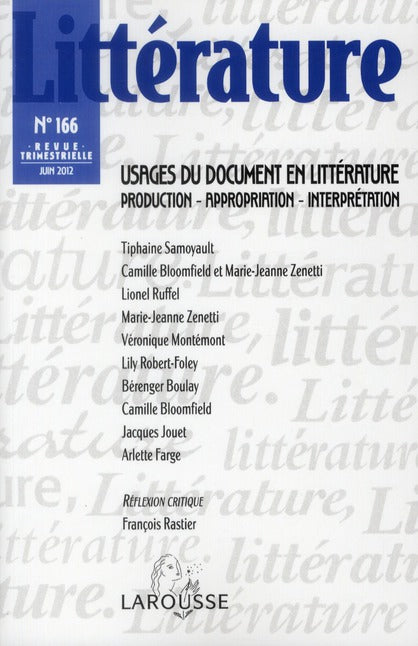Littérature n.166