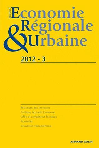 Revue d'économie régionale et urbaine n.3