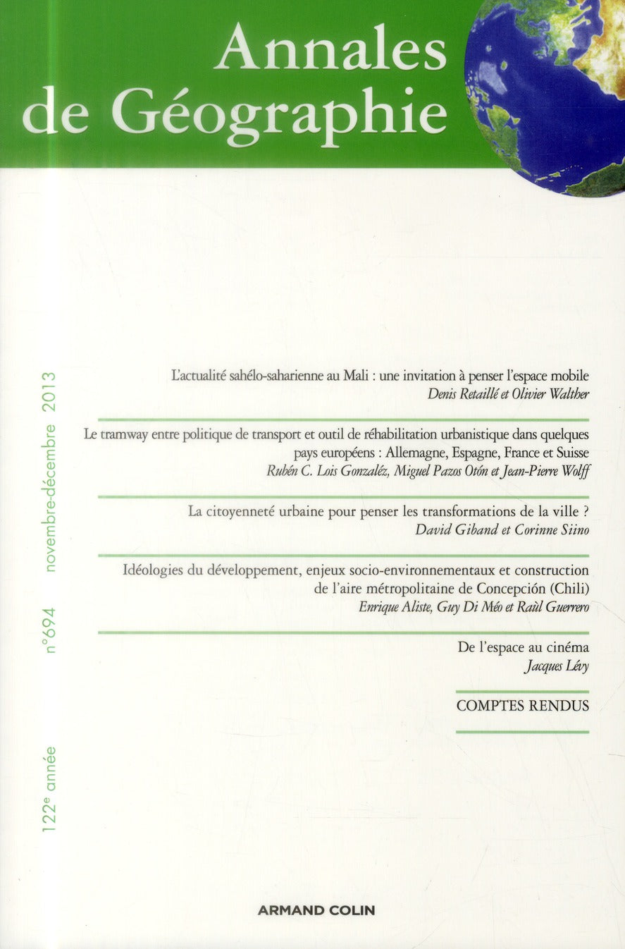 Revue Annales de géographie n.694