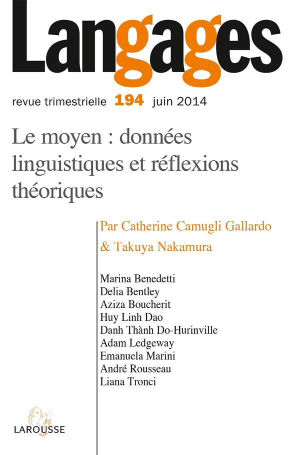 Langages ; revue trimestrielle ;n 194 ; 2/2014