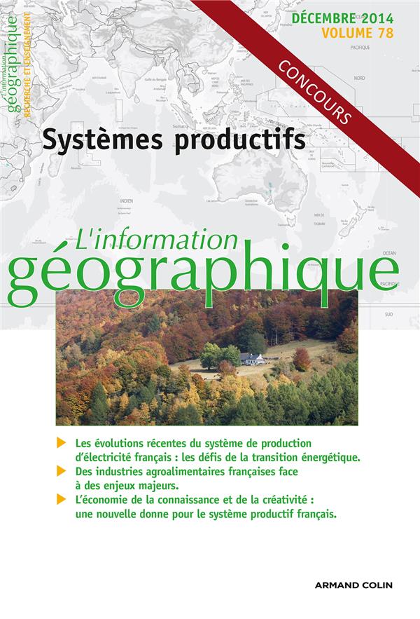 L'information géographique n.78 : systèmes productifs
