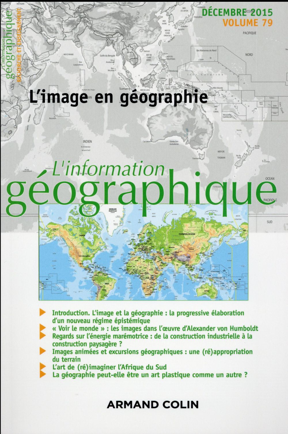 L'information géographique n.79 : l'image en géographie