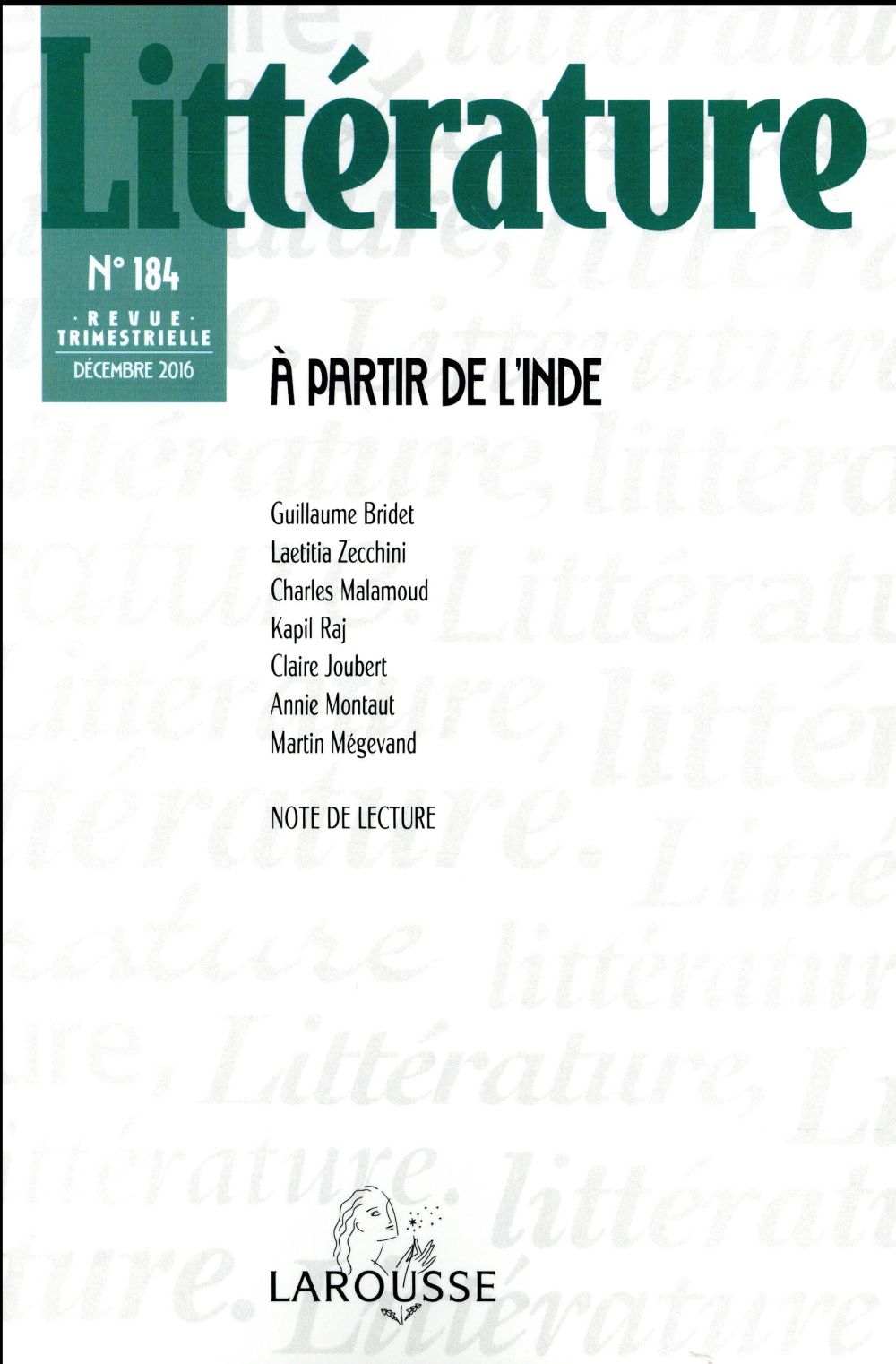 Littérature n.184 : 4/2016