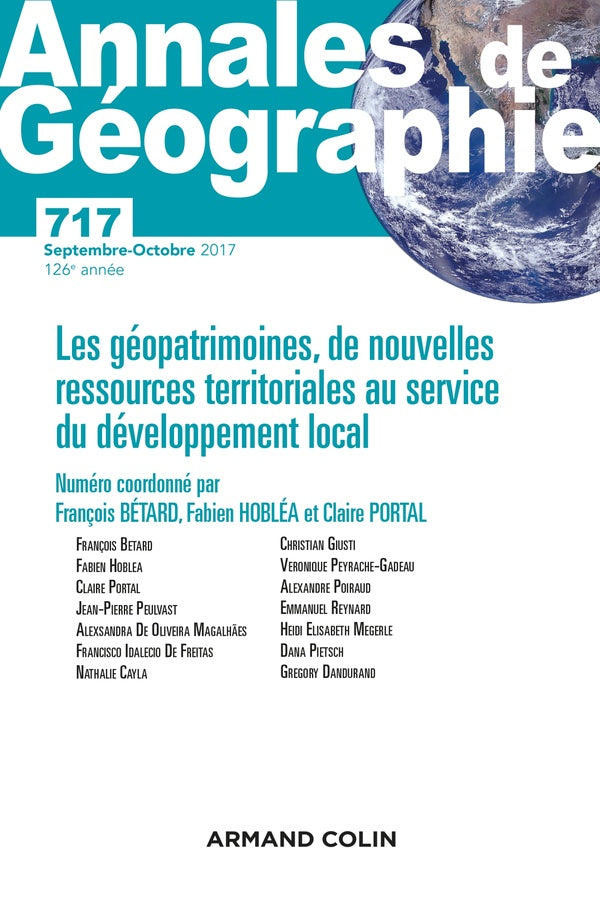Revue Annales de géographie n.717 : 5/2017