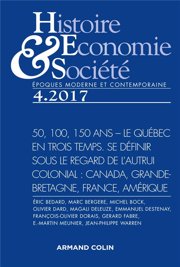 REVUE HISTOIRE, ECONOMIES & SOCIETES n.4.2017