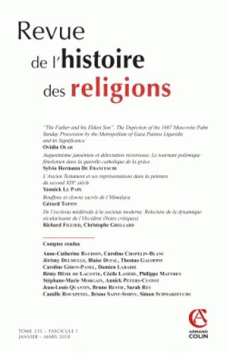 Revue de l'histoire des religions : 1/2018