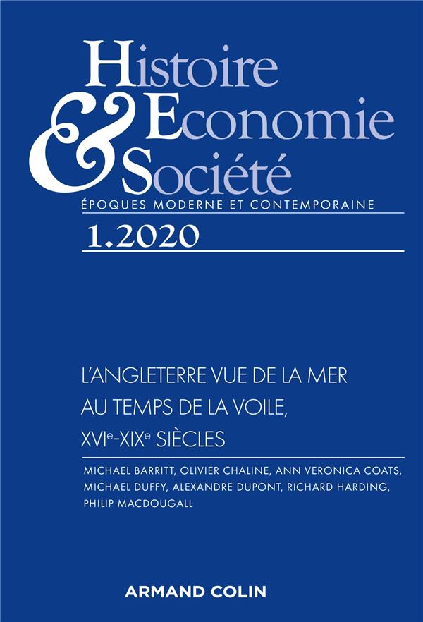 Histoire, économie & société n.1/2020 : l'Angleterre vue de la mer au temps de la voile, XVIe-XIXe siècles