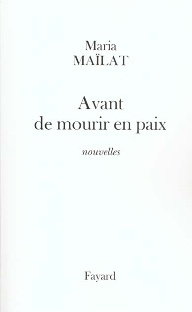 Avant de mourir en paix : nouvelles