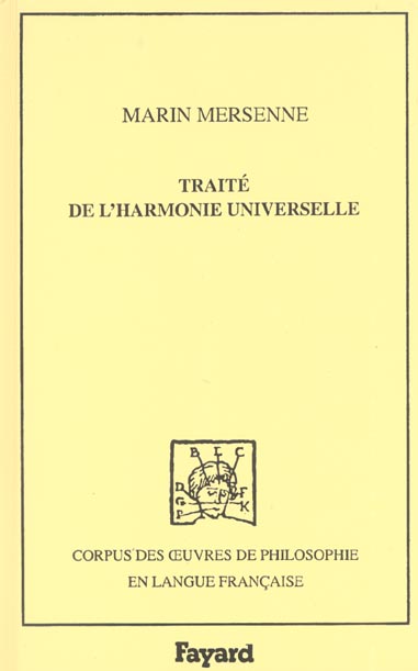 Traite de l'harmonie universelle, 1627