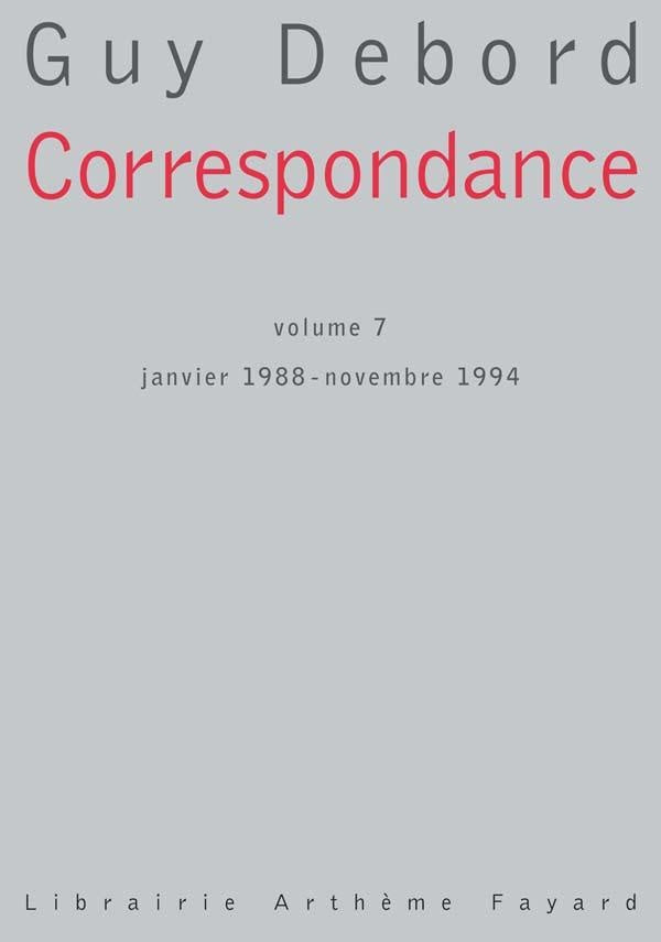 Correspondance, Tome 7 ; janvier 1988 - novembre 1994