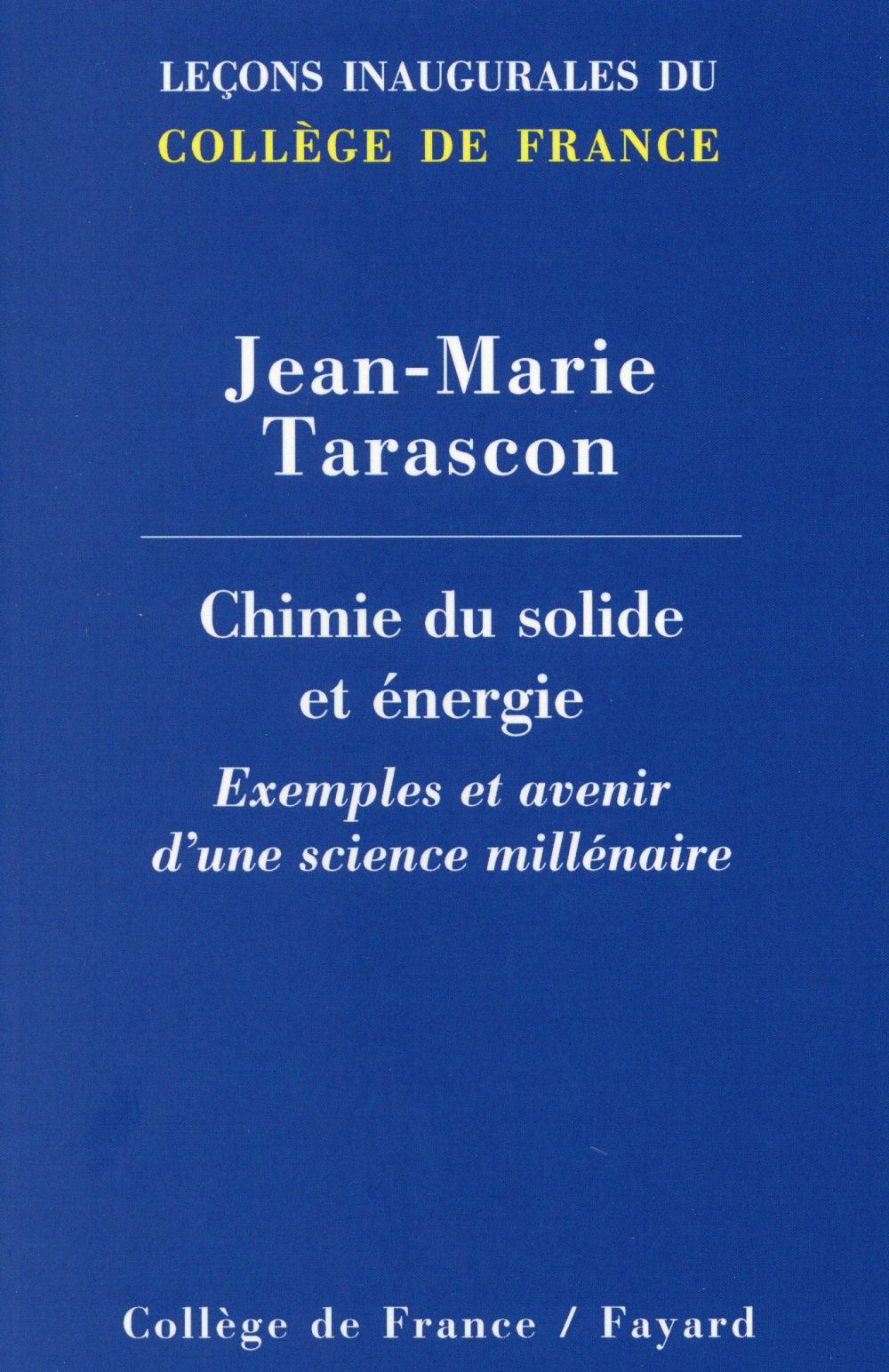 Chimie du solide et énergie