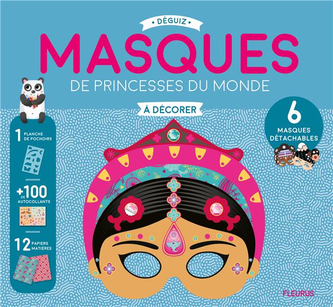 Masques de princesses du monde à décorer - flash vidéo