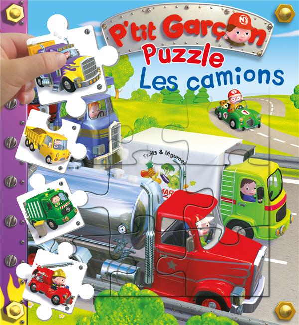 P'tit Garçon : les camions ; puzzles - flash vidéo