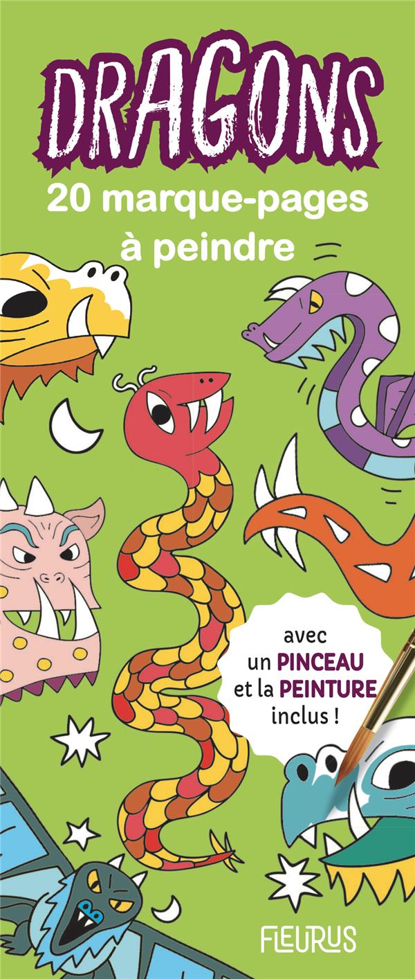20 marque-pages à peindre : dragons - flash vidéo