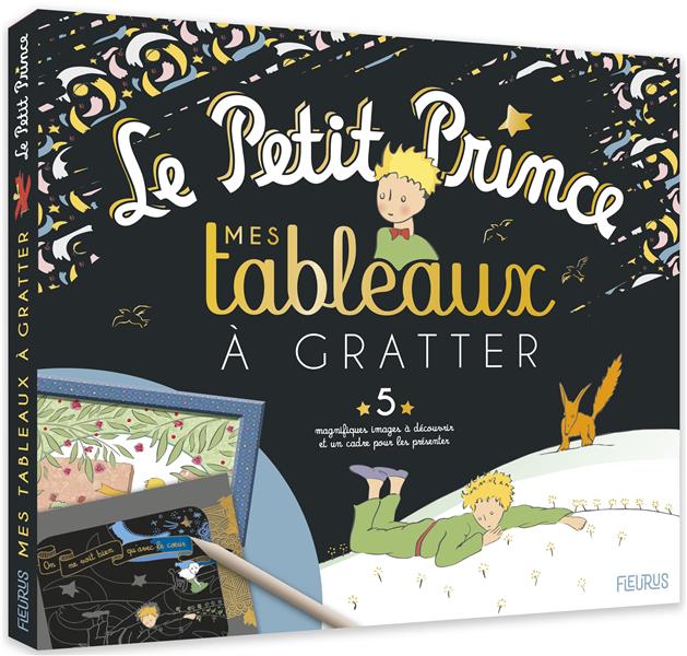 Le Petit Prince : mes tableaux à gratter ; 5 magnifiques images à découvrir et un cadre pour les présenter