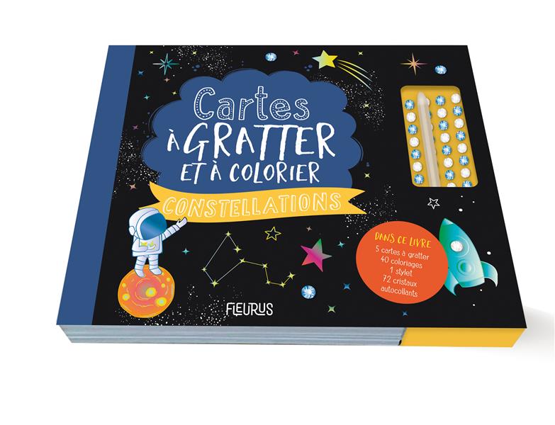 Cartes à gratter et à colorier ; constellations - flash vidéo