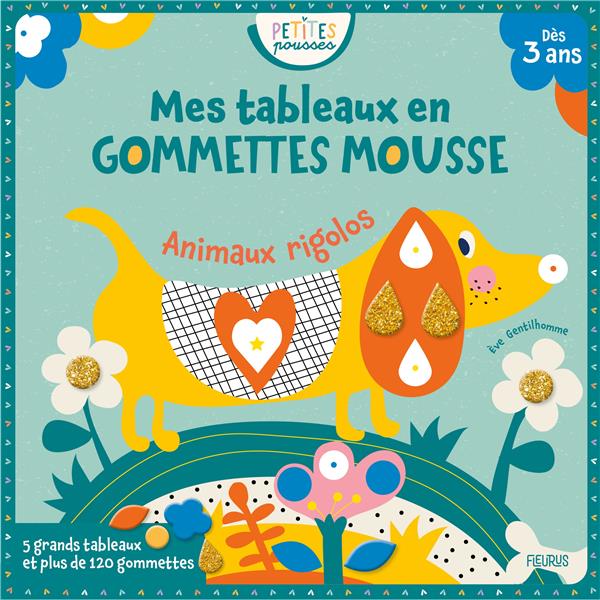 Mes tableaux en gommettes mousse : Animaux rigolos - flash vidéo