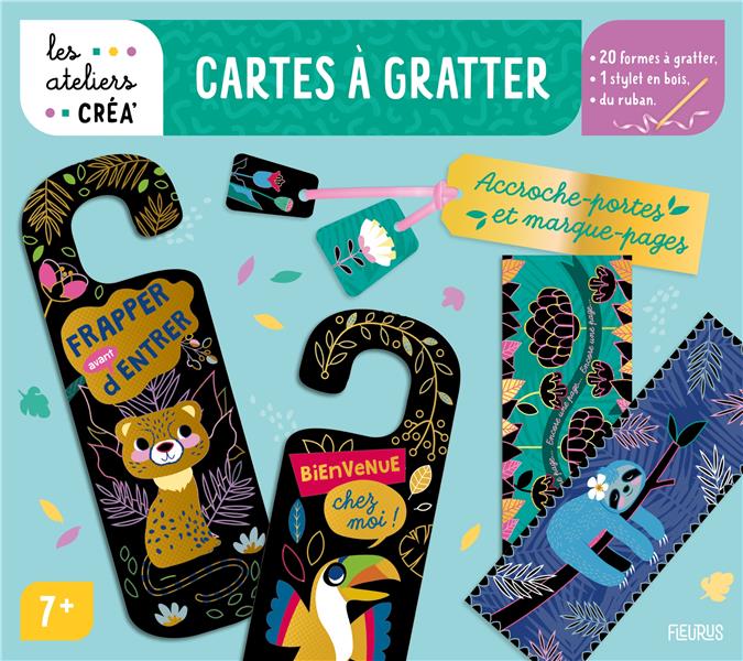 Les ateliers créa' : Cartes à gratter : Accroche-portes et marque-pages
