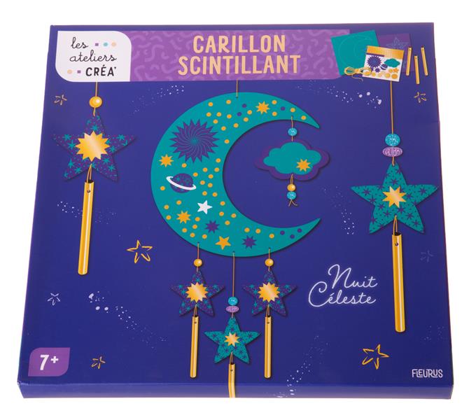Les ateliers créa' : carillon scintillant : nuit céleste