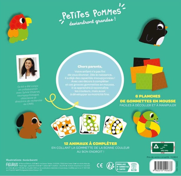 Mes premières gommettes mousse : Reconnais les couleurs !