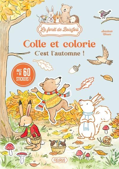 La forêt de Boisjoli : Colle et colorie : C'est l'automne !
