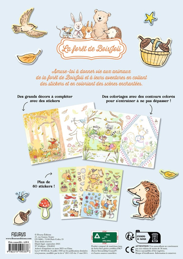 La forêt de Boisjoli : Colle et colorie : C'est l'automne !