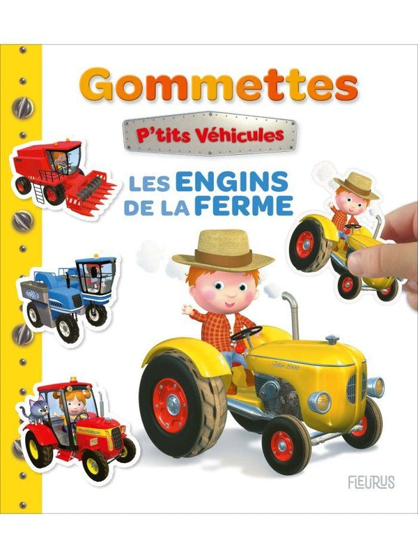 P'tits véhicules : Gommettes : Les engins de la ferme