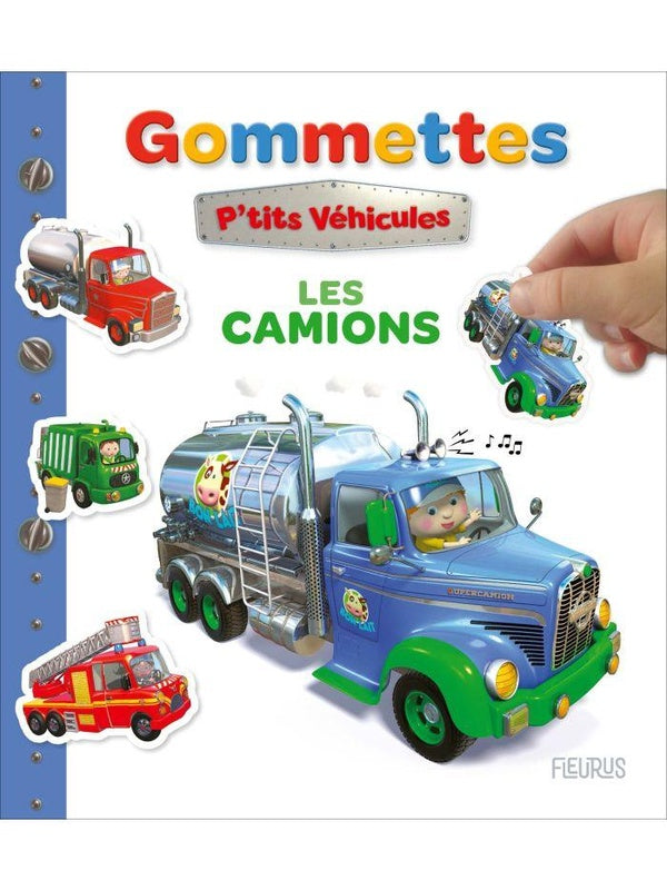 P'tits véhicules : Gommettes : Les camions