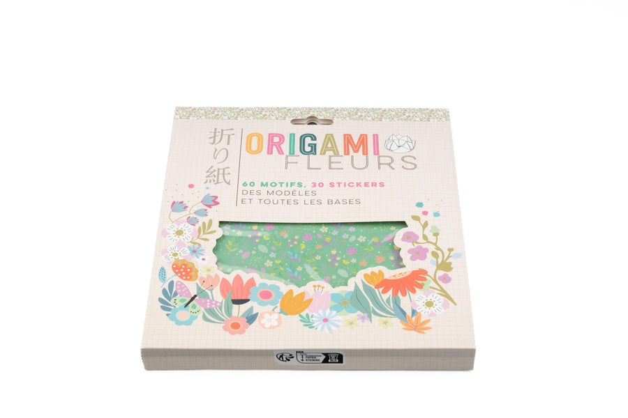 Origami fleurs : 60 motifs, 30 stickers : Des modèles et toutes les bases