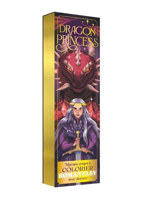 Marque-pages a colorier romantasy : Dragon princess