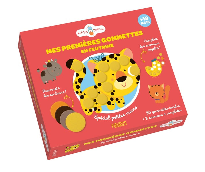 Mes premières gommettes en feutrine : Animaux rigolos
