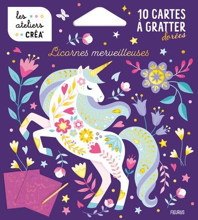 Les ateliers créa' : Cartes à gratter : Licornes merveilleuses