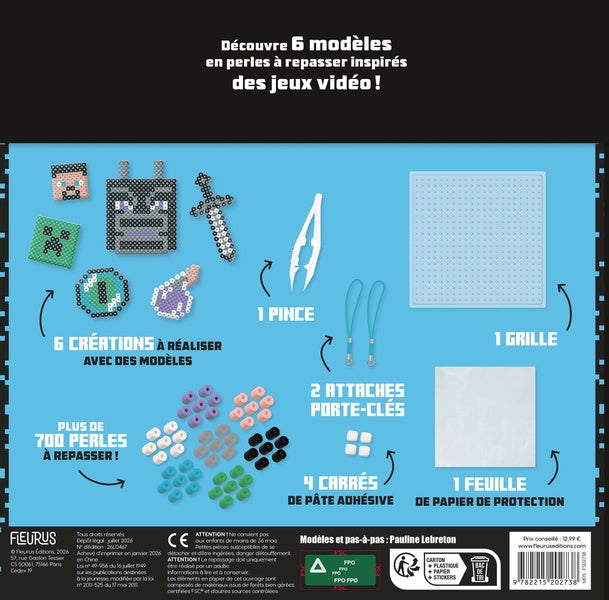Perles à repasser : Jeu vidéo pixel