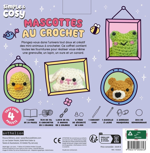 Mascottes au crochet : 4 projets mignons