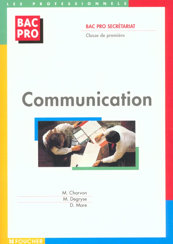 Communication 1e bac pro secretariat
