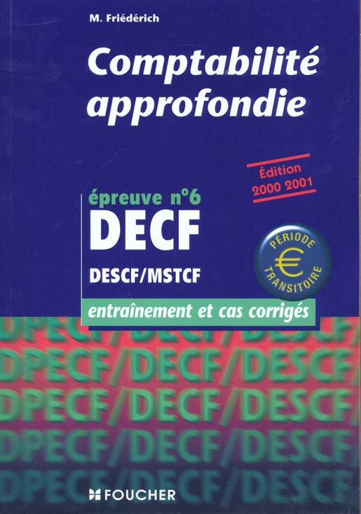 Comptabilite approfondie decf epreuve n.6